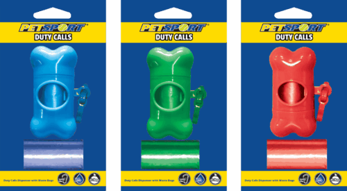 91520 Petsport Duty Calls Waste Bags Dispenser