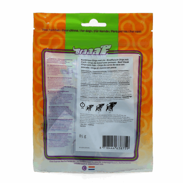 299820 Braaaf Beef Steak chips with fish